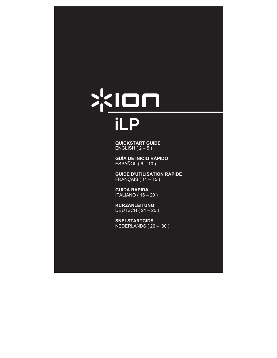 ION Audio iLP User Manual | 32 pages