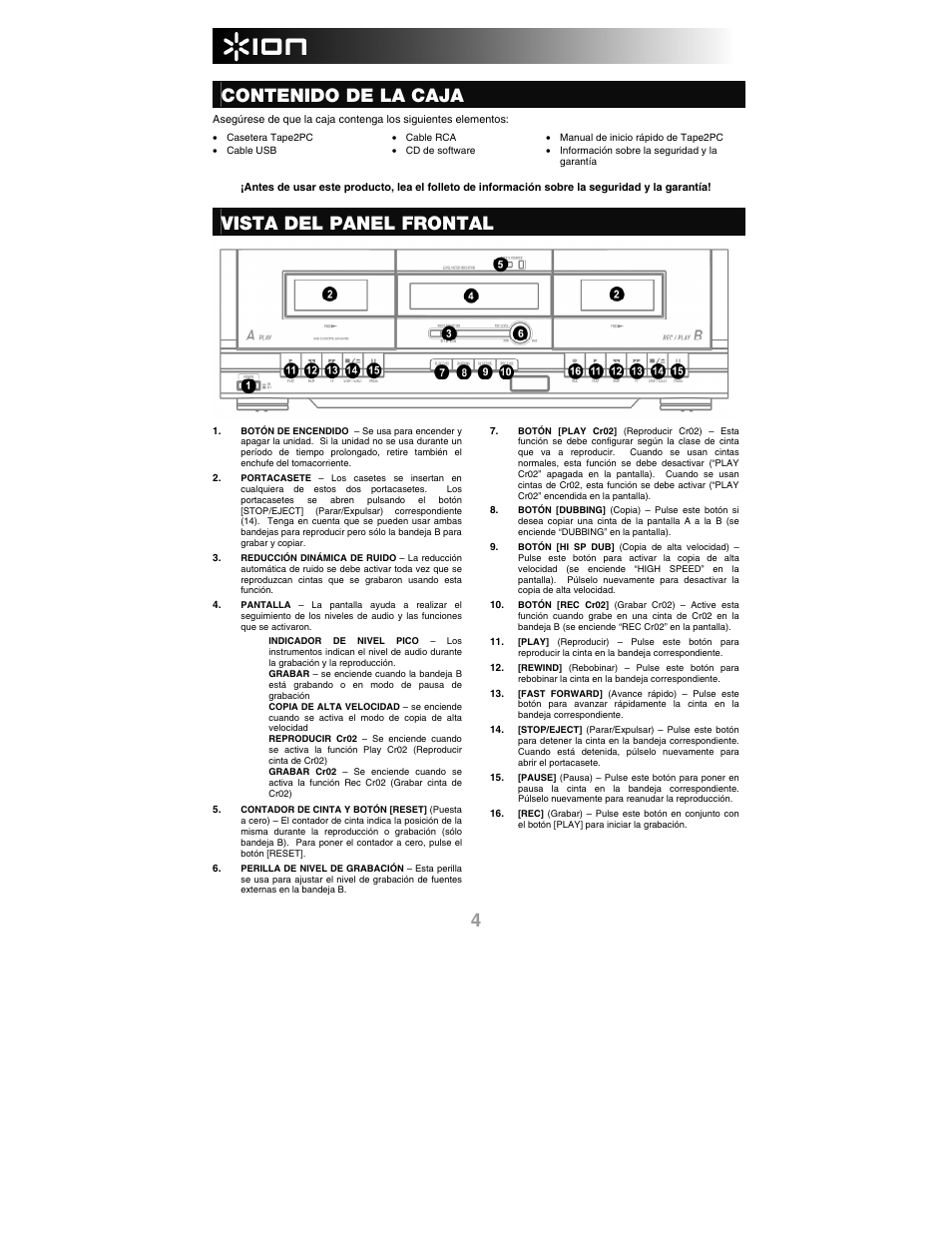 ION Audio Tape 2 PC User Manual | Page 6 / 24