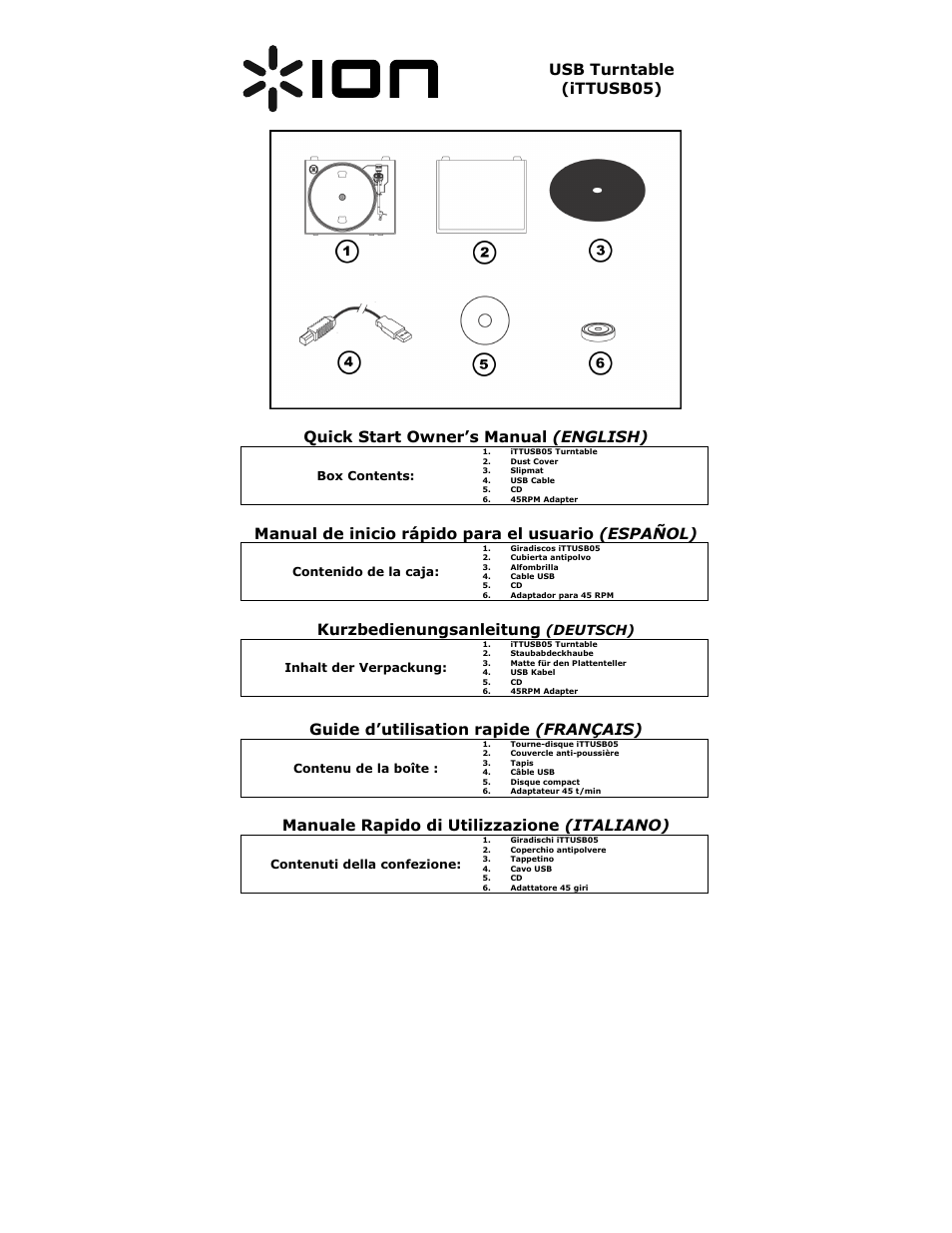 ION Audio TTUSB05 User Manual | 12 pages