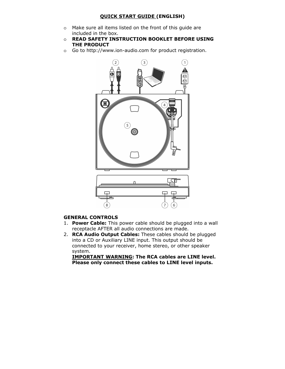 ION Audio TTUSB05 User Manual | Page 2 / 12