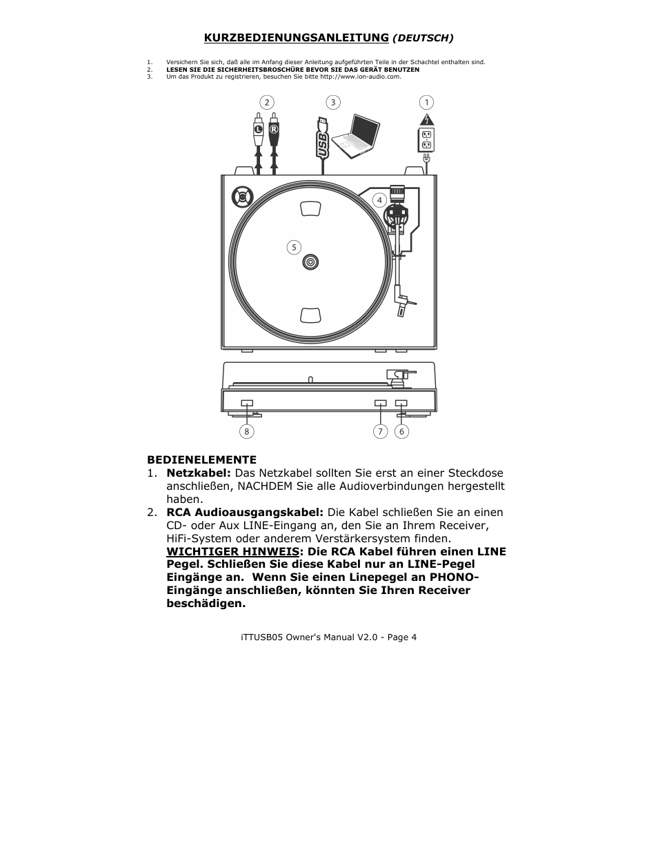 ION Audio TTUSB05 User Manual | Page 6 / 12