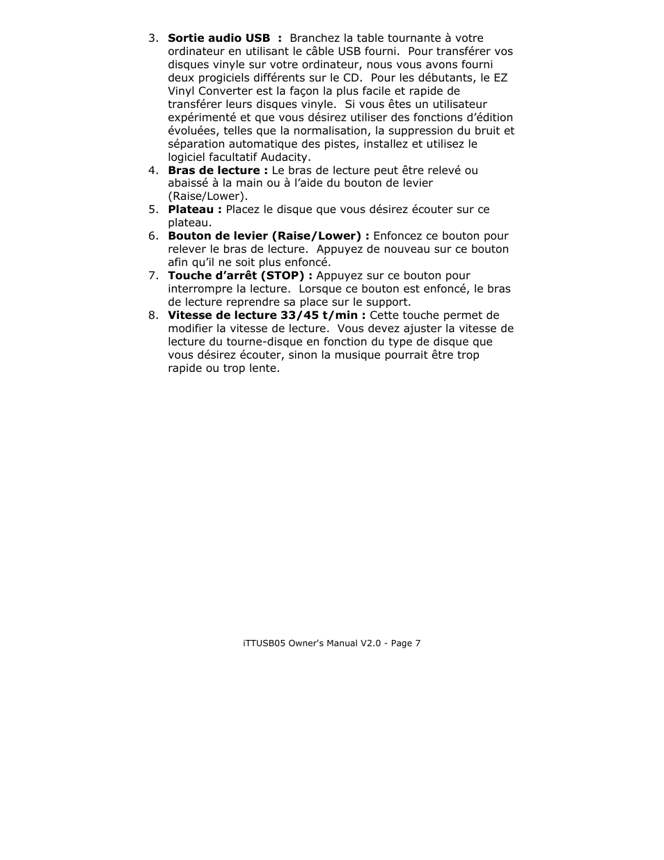 ION Audio TTUSB05 User Manual | Page 9 / 12