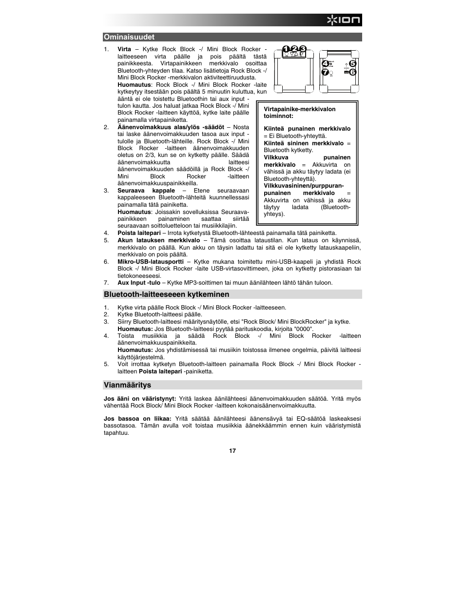 ION Audio Rock Block User Manual | Page 17 / 19