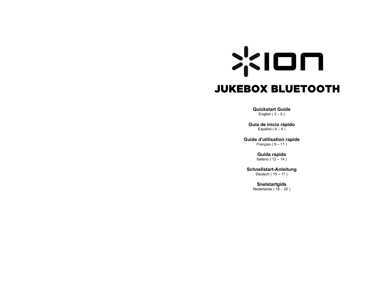 ION Audio Jukebox Bluetooth User Manual | 24 pages