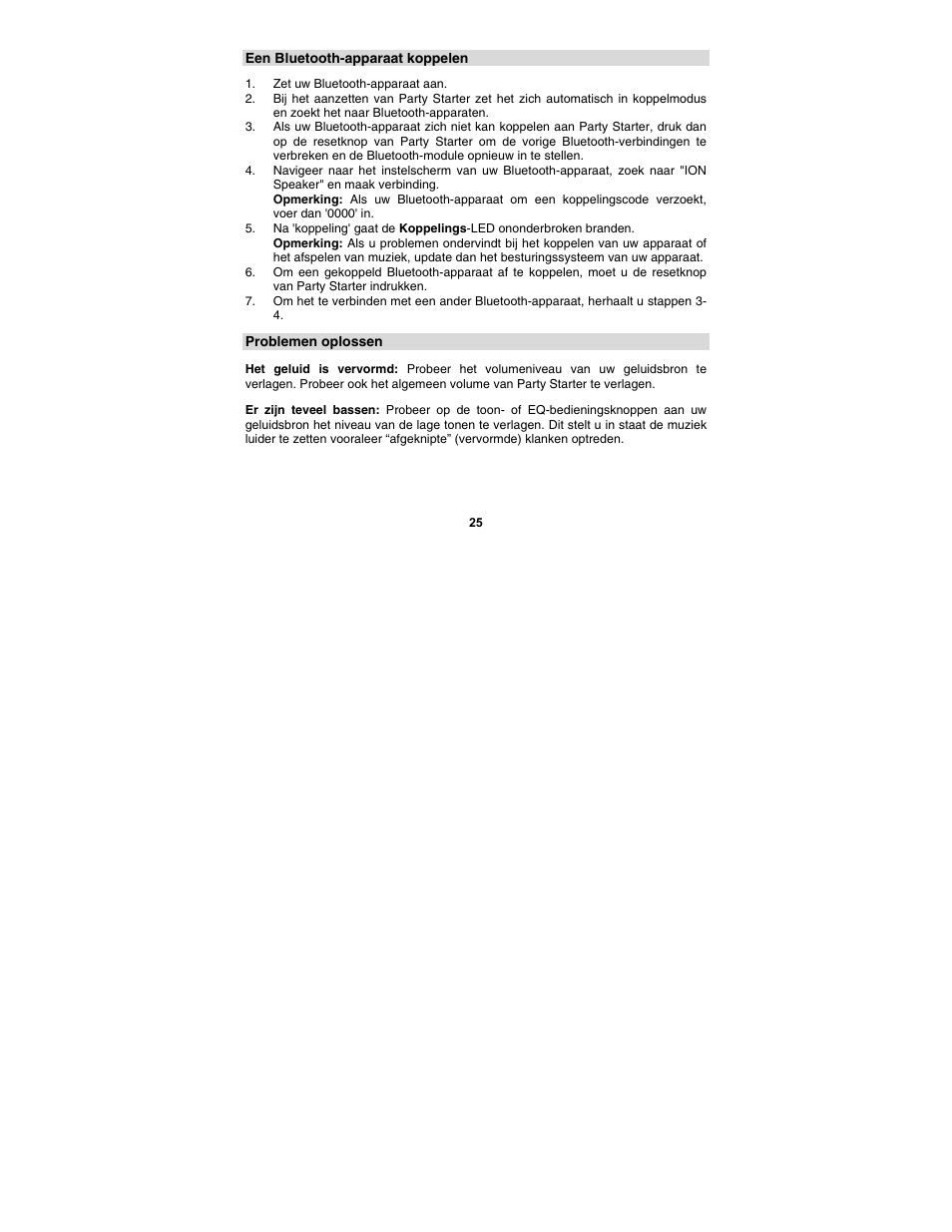 ION Audio Party Starter User Manual | Page 25 / 36