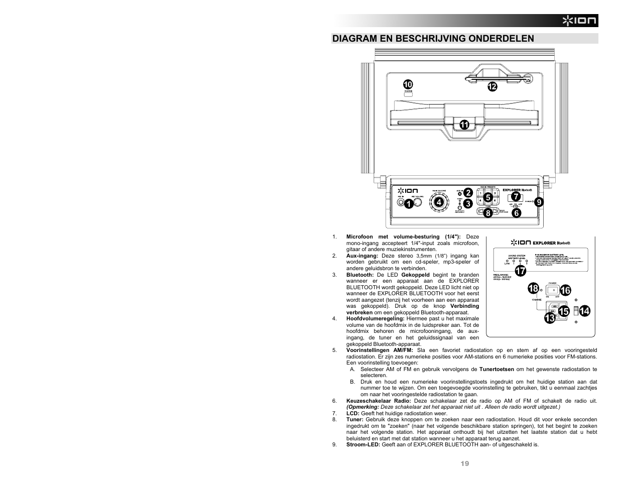 ION Audio Explorer Bluetooth User Manual | Page 19 / 24