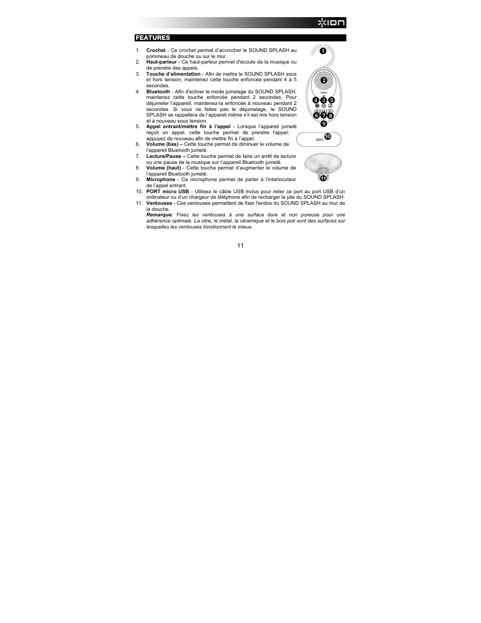 ION Audio Sound Splash User Manual | Page 11 / 28