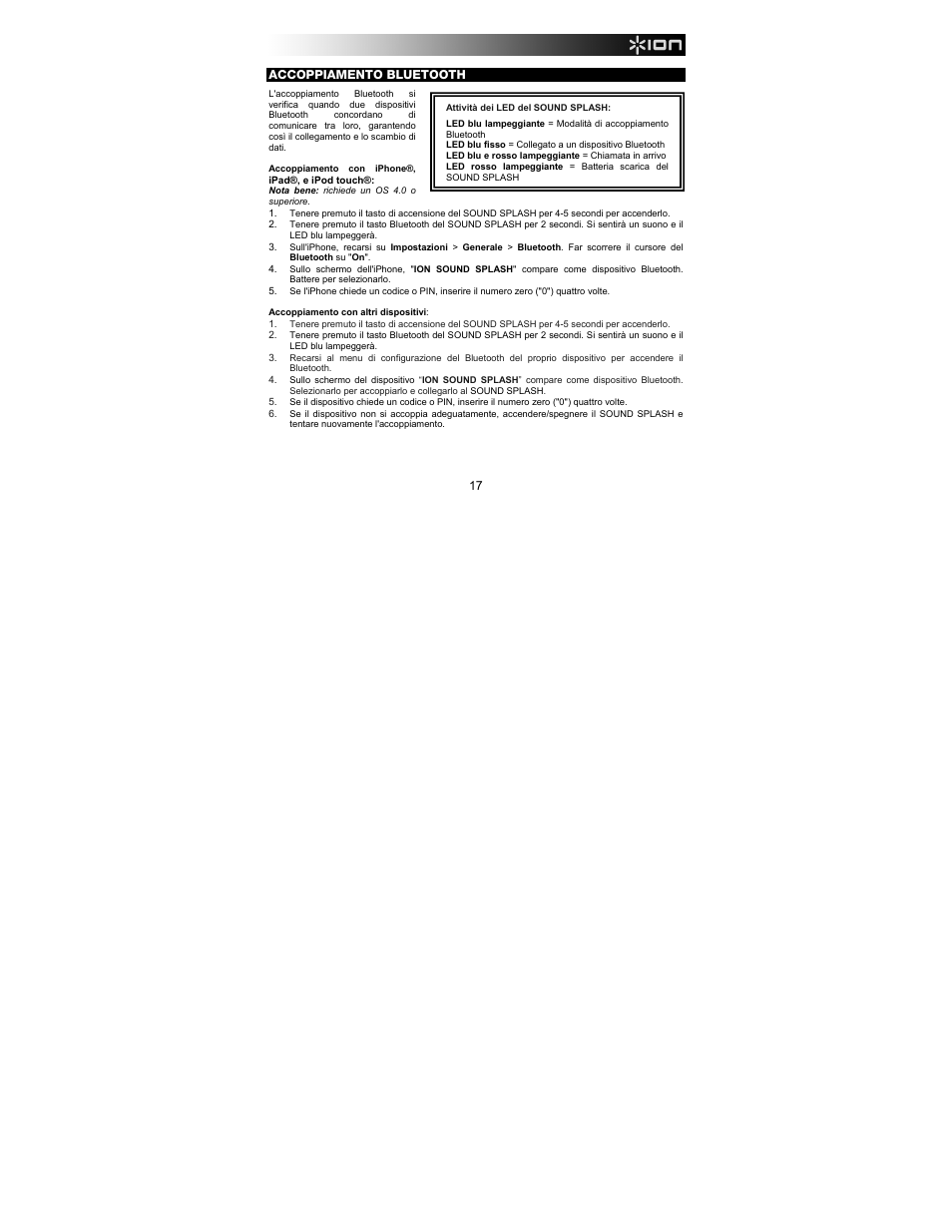 ION Audio Sound Splash User Manual | Page 17 / 28