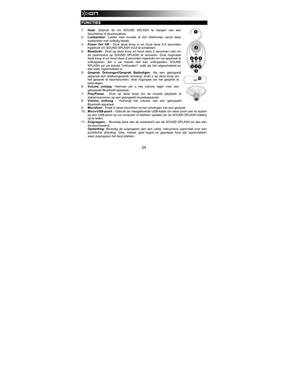 ION Audio Sound Splash User Manual | Page 24 / 28