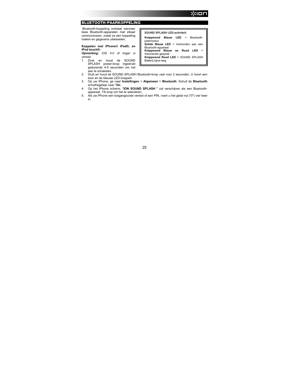 ION Audio Sound Splash User Manual | Page 25 / 28