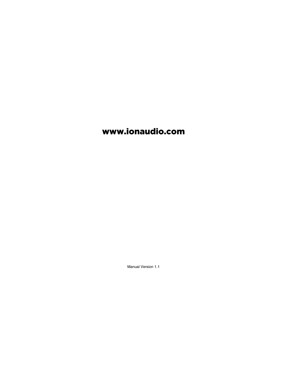 ION Audio Live LP User Manual | Page 24 / 24