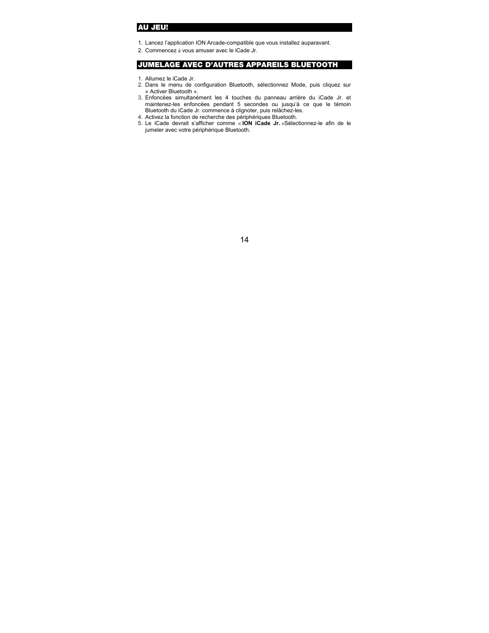 ION Audio iCade Jr. User Manual | Page 14 / 32