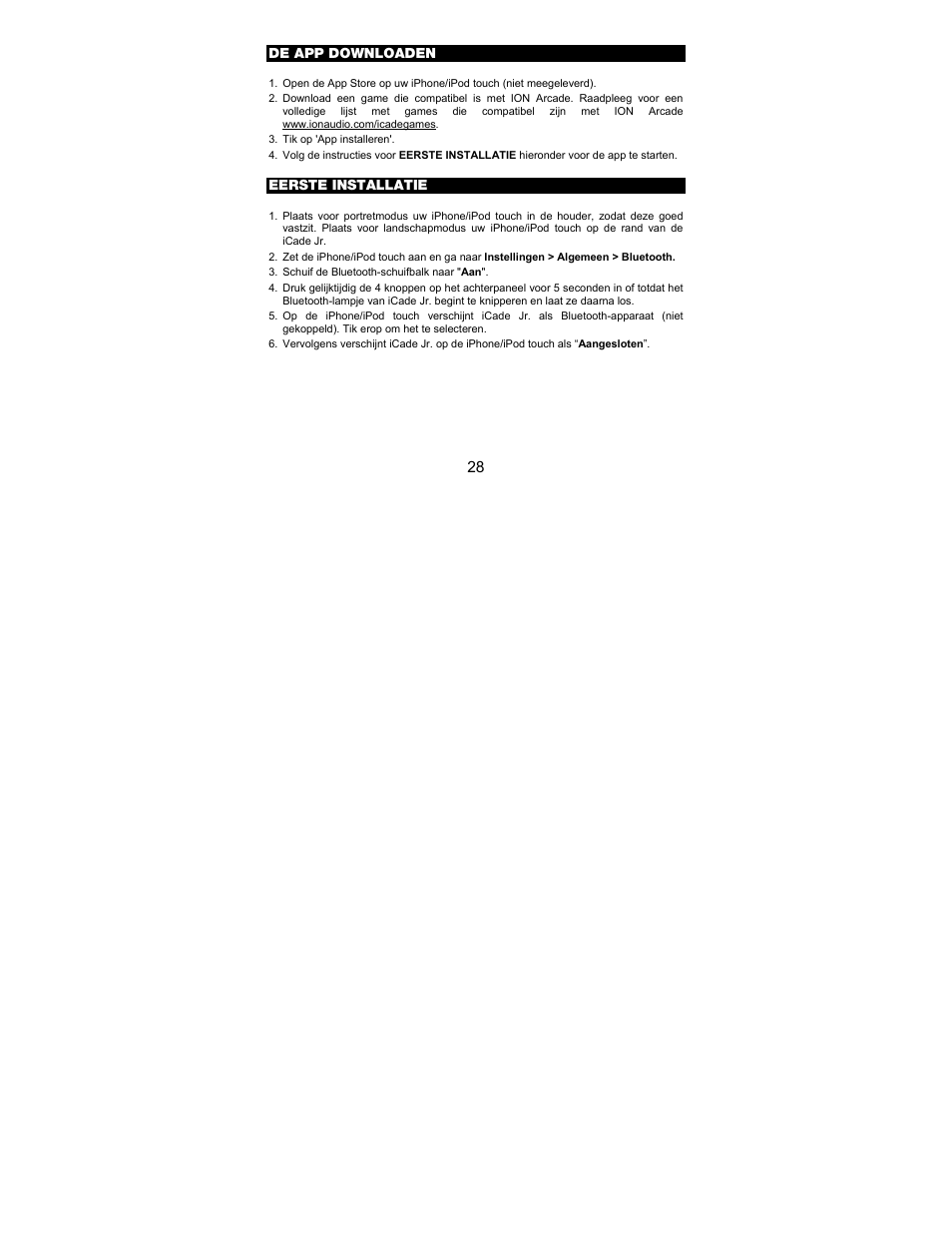 ION Audio iCade Jr. User Manual | Page 28 / 32