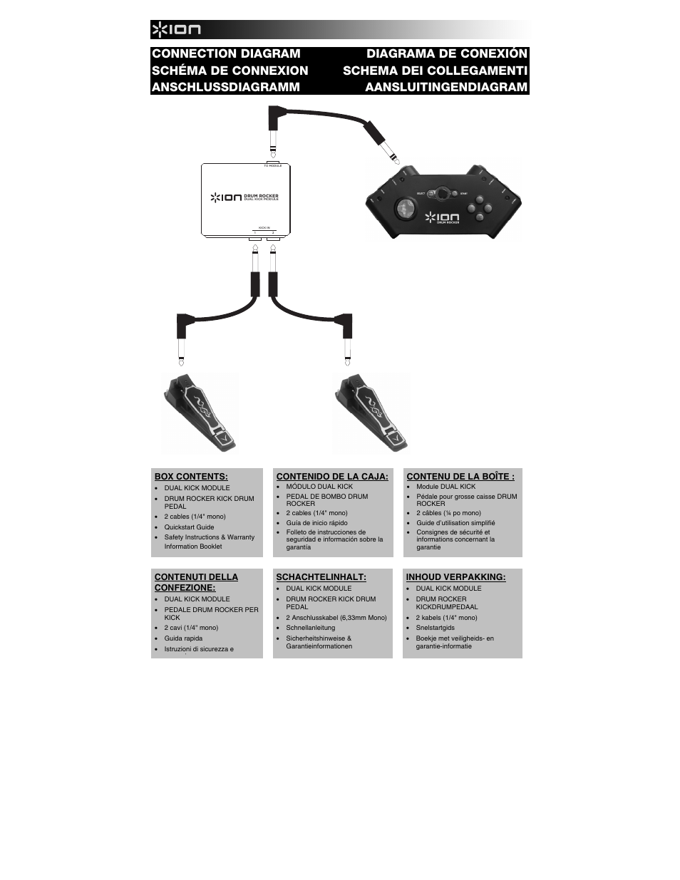 ION Audio Drum Rocker Double Kick Expansion Kit User Manual | 2 pages