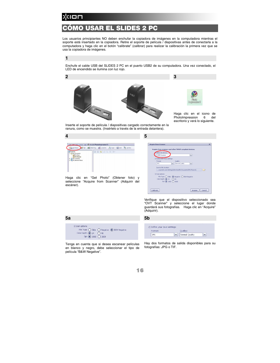 Cómo usar el slides 2 pc | ION Audio Slides 2 PC User Manual | Page 16 / 64