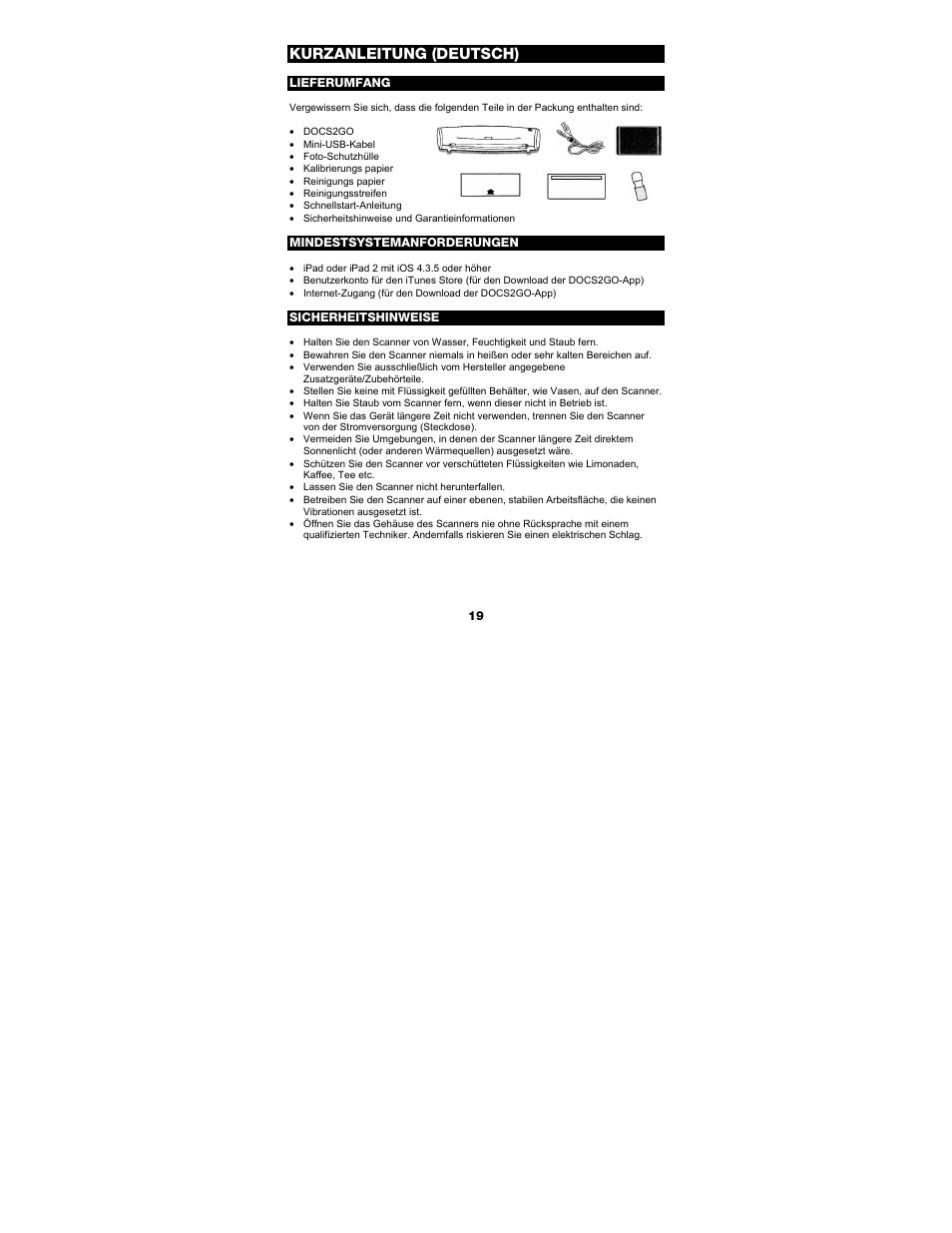 Kurzanleitung (deutsch) | ION Audio Docs 2 Go User Manual | Page 19 / 32
