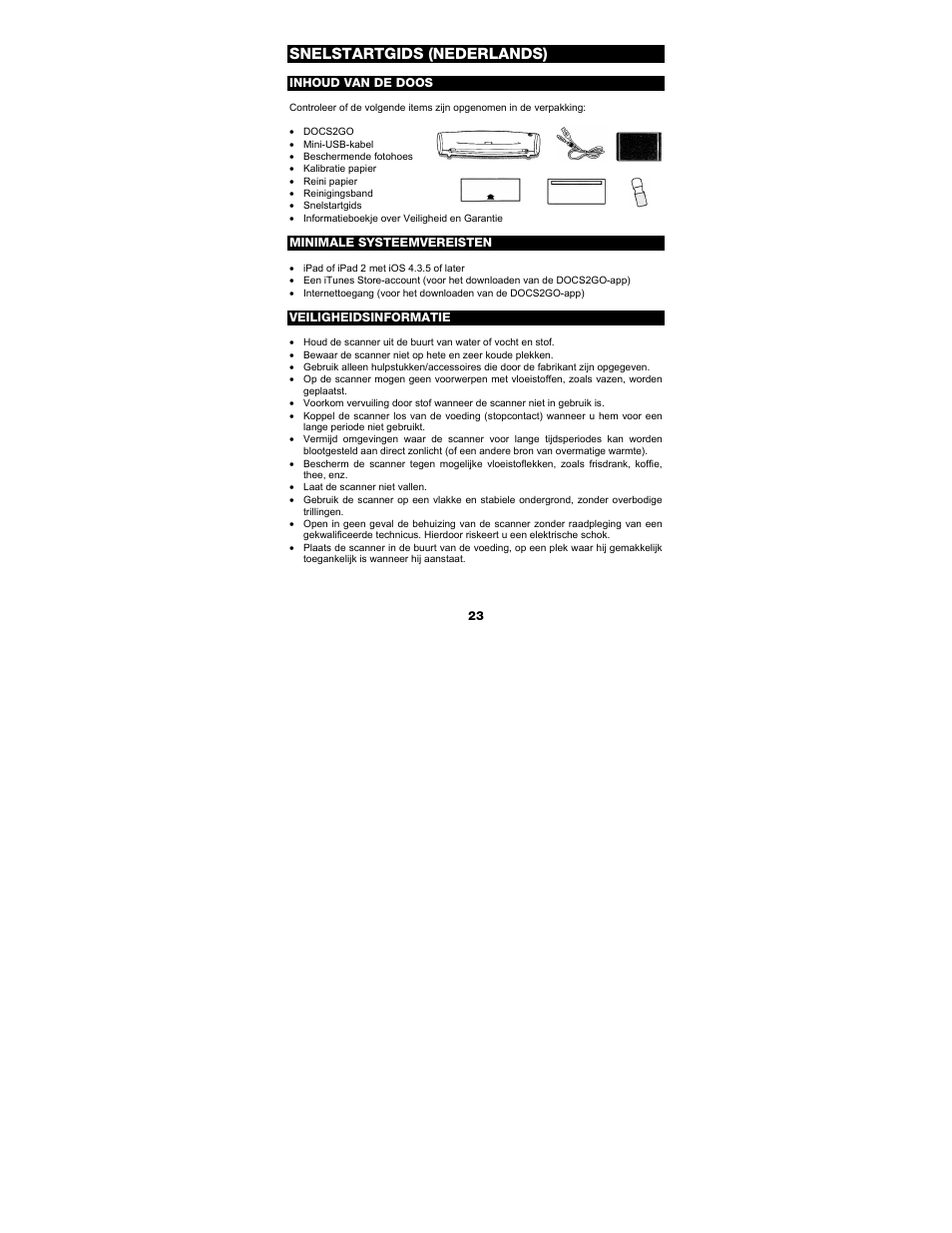 Snelstartgids (nederlands) | ION Audio Docs 2 Go User Manual | Page 23 / 32