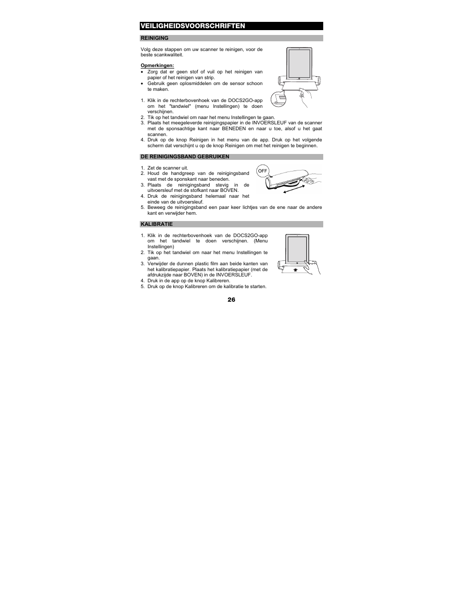 Veiligheidsvoorschriften | ION Audio Docs 2 Go User Manual | Page 26 / 32