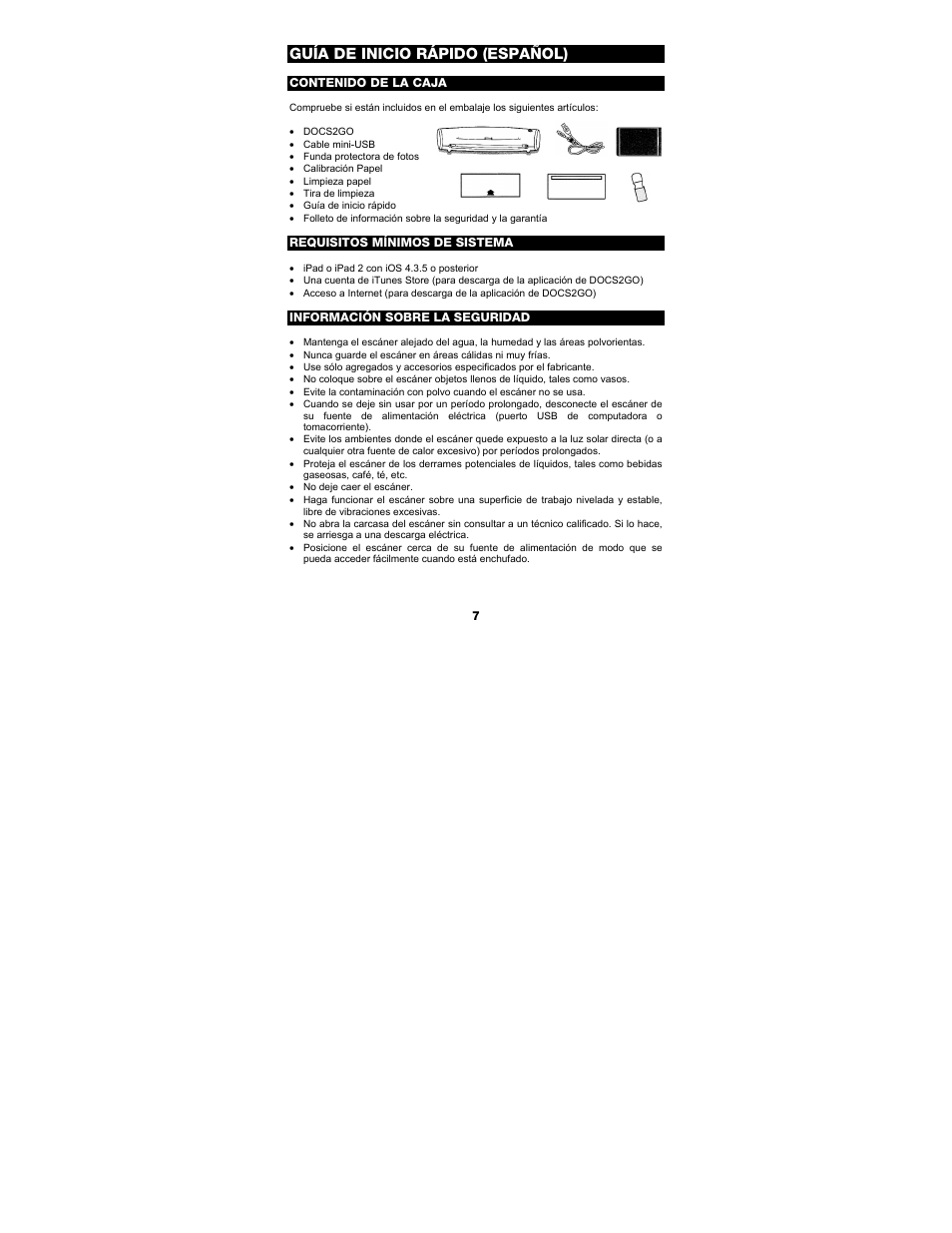 Guía de inicio rápido (español) | ION Audio Docs 2 Go User Manual | Page 7 / 32