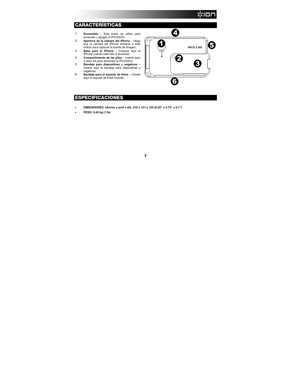 ION Audio iPics 2 Go User Manual | Page 7 / 20