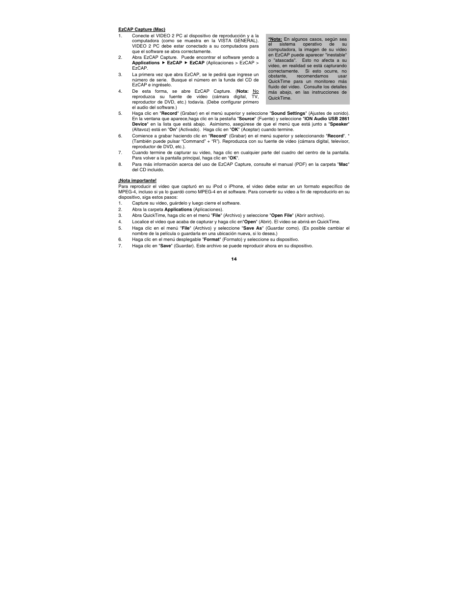 ION Audio Video 2 PC MKII User Manual | Page 14 / 44