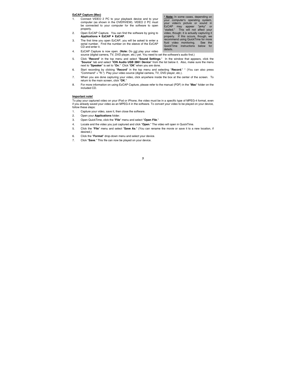 ION Audio Video 2 PC MKII User Manual | Page 7 / 44