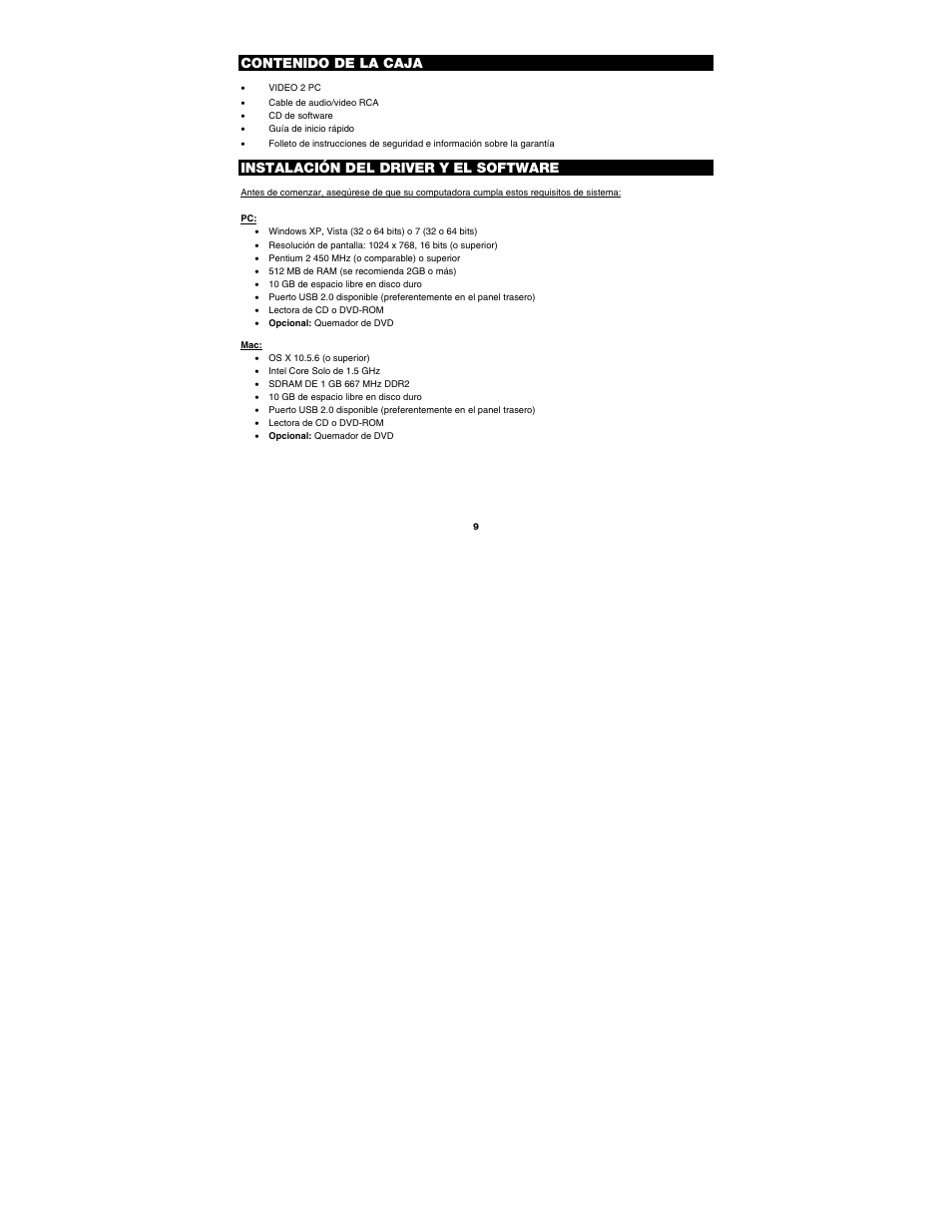 ION Audio Video 2 PC MKII User Manual | Page 9 / 44