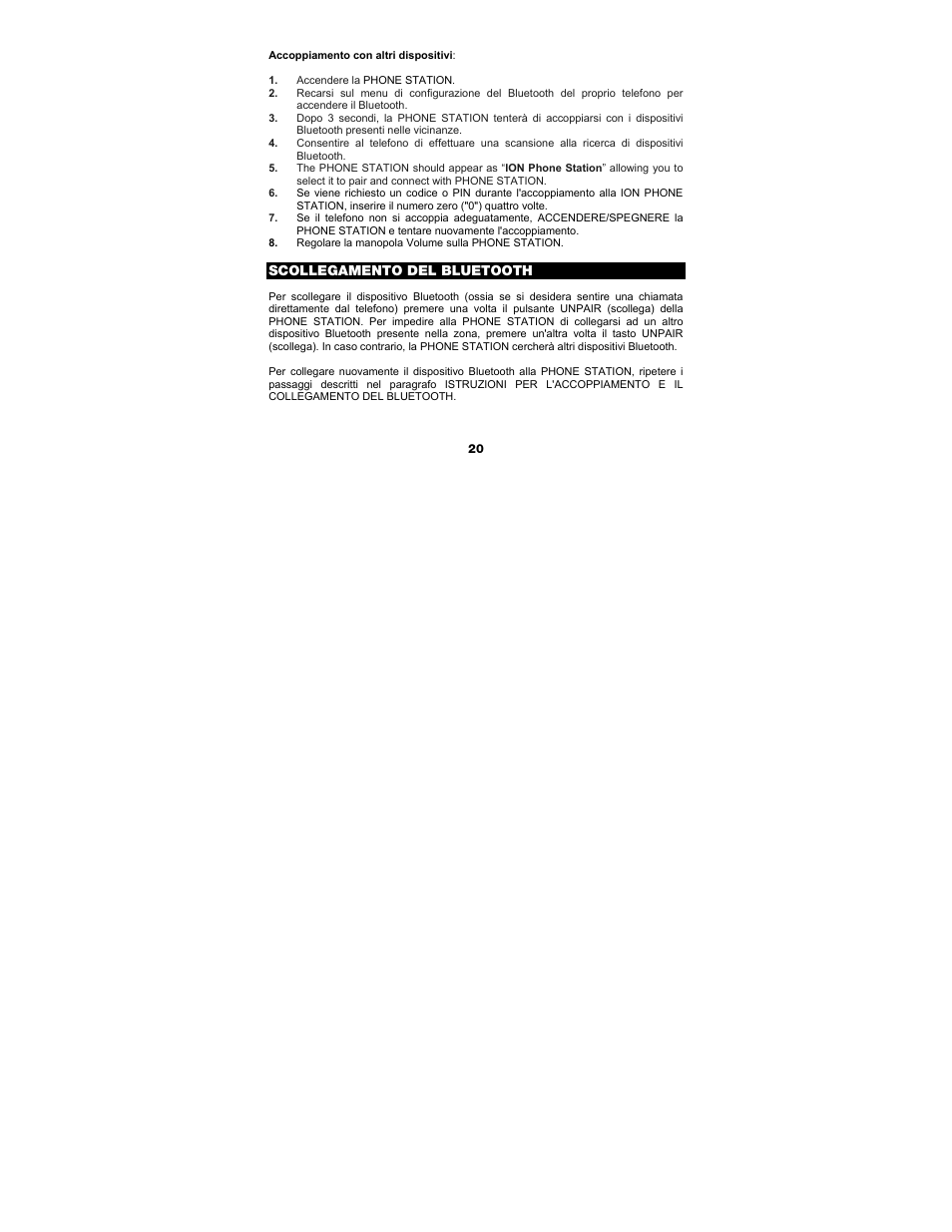 ION Audio Phone Station User Manual | Page 20 / 32