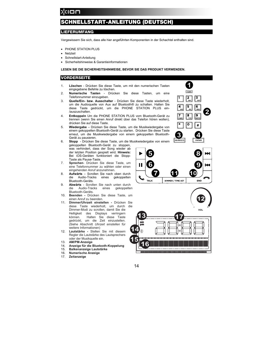 ION Audio Phone Station Plus User Manual | Page 14 / 20