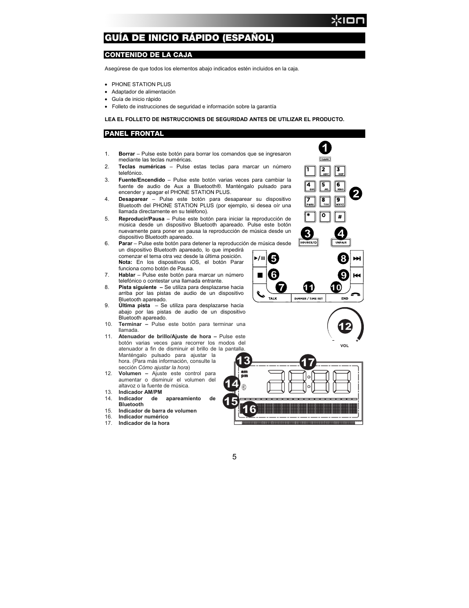 ION Audio Phone Station Plus User Manual | Page 5 / 20