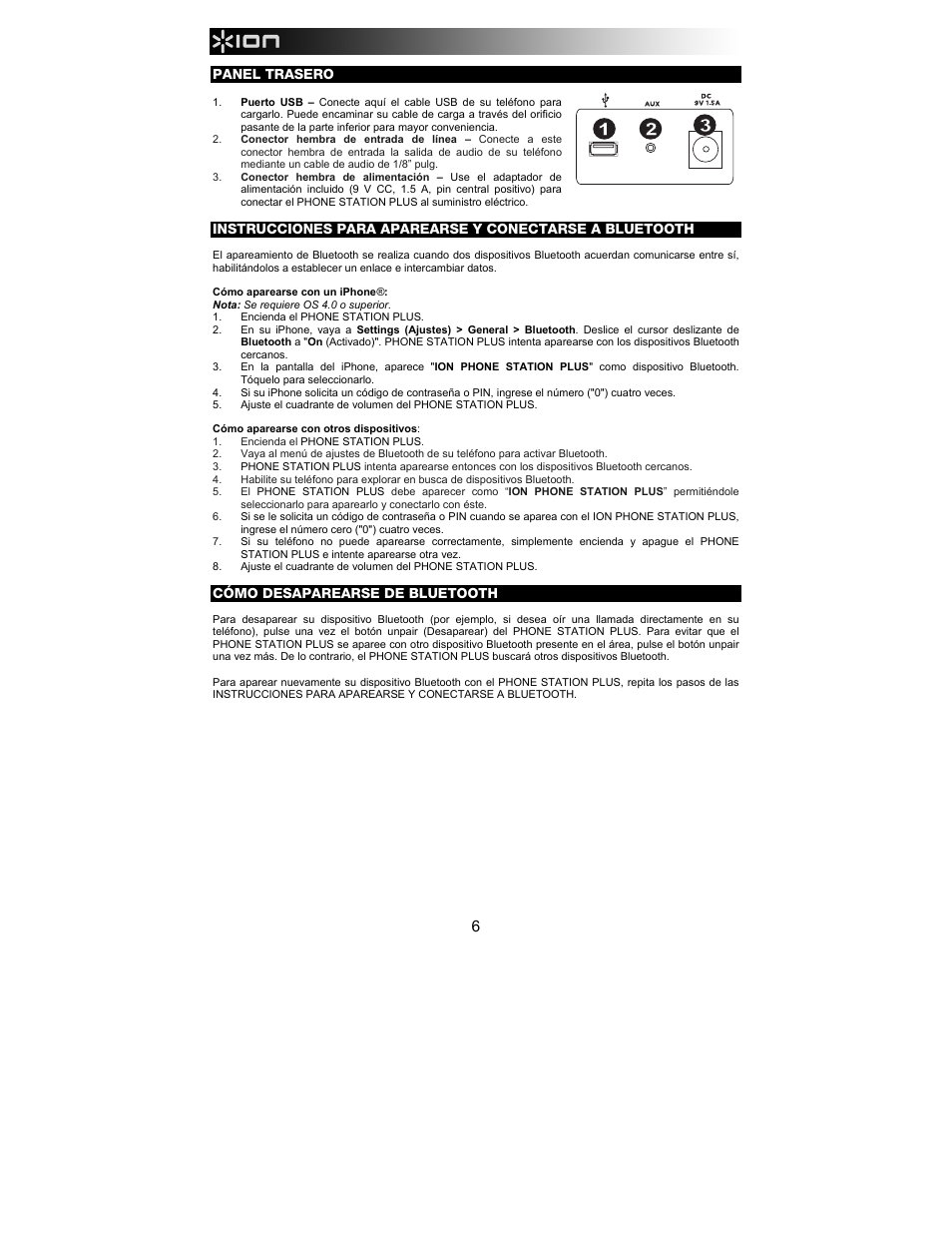 ION Audio Phone Station Plus User Manual | Page 6 / 20
