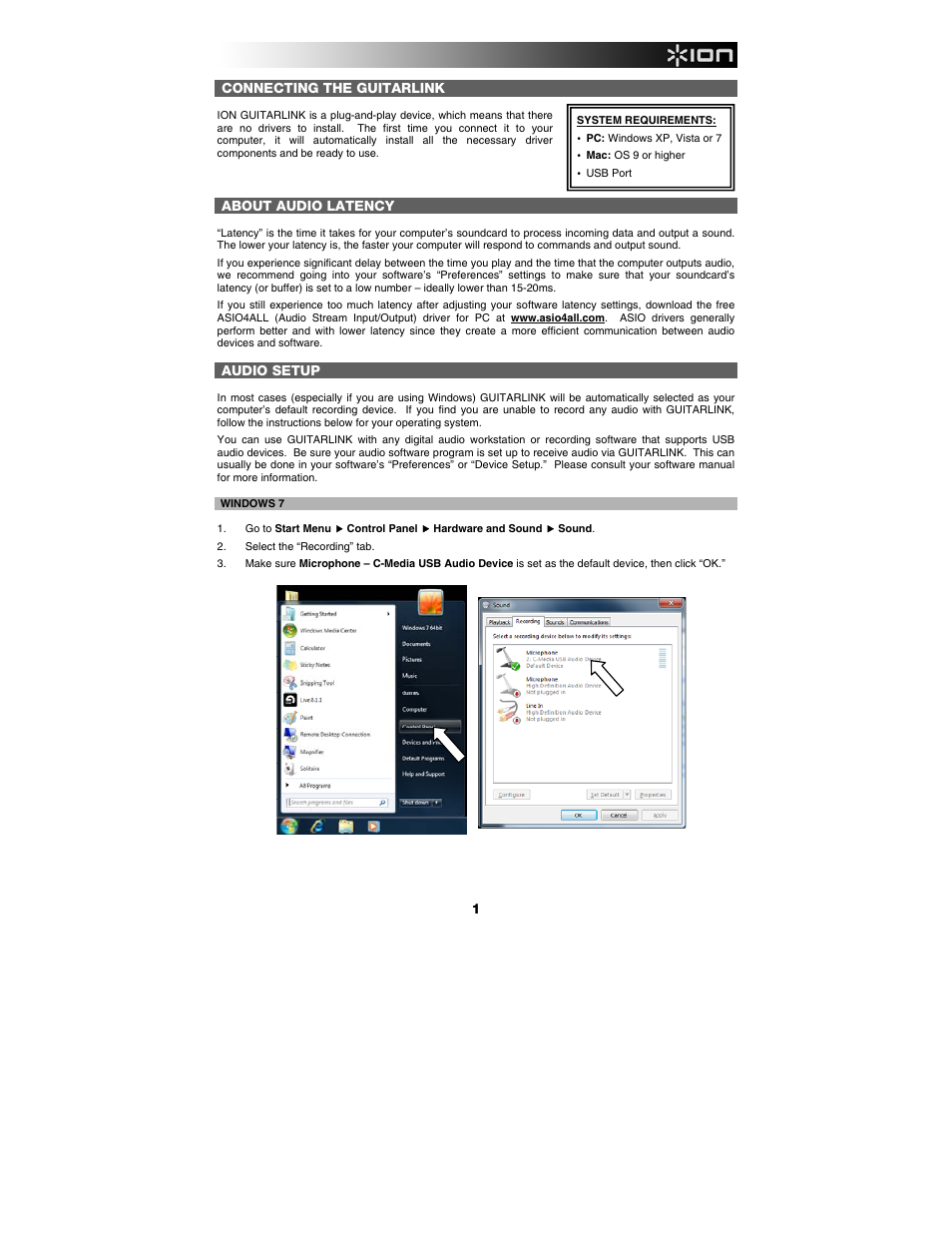 ION Audio GuitarLink User Manual | Page 3 / 22