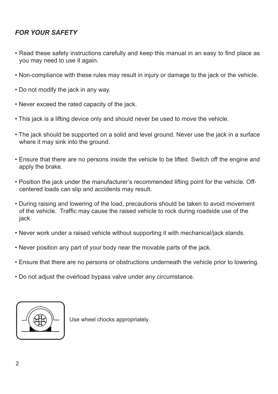 Jackco Model 65300 User Manual | Page 2 / 8