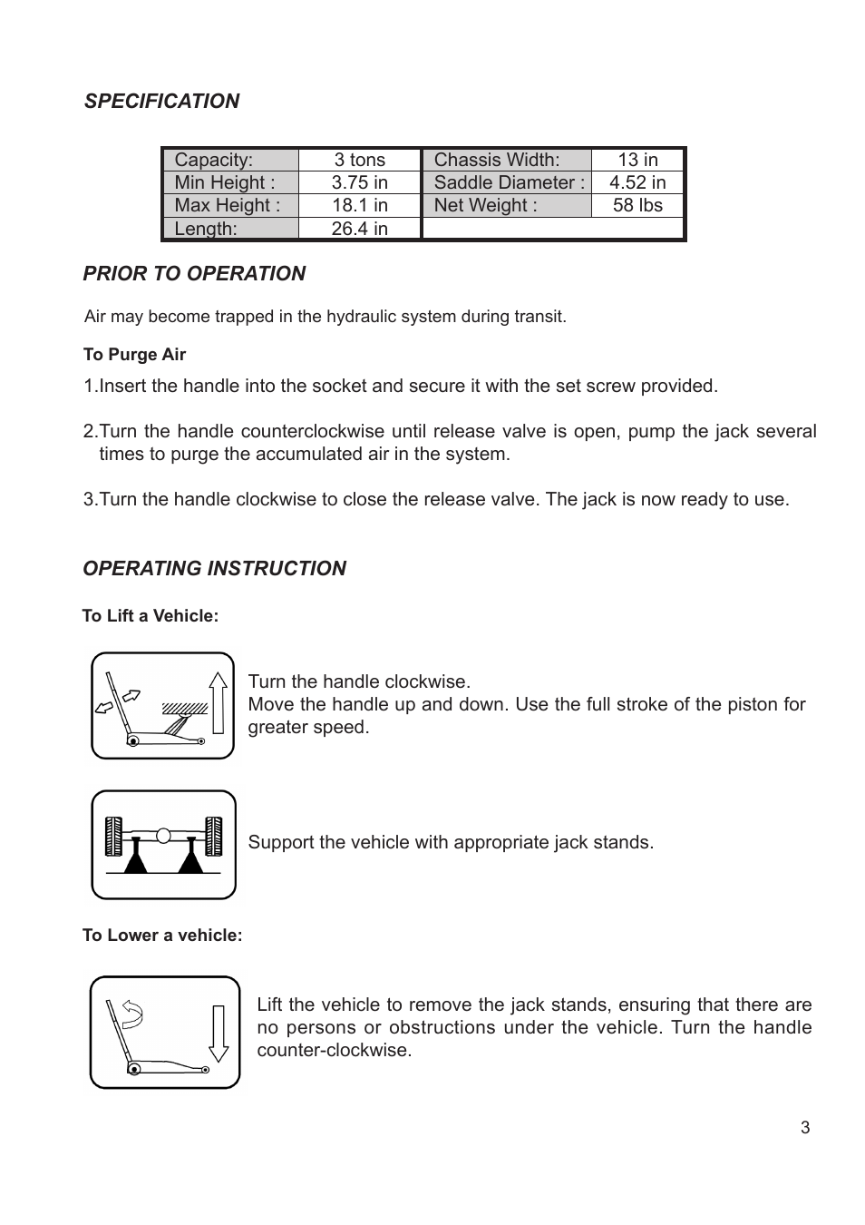 Jackco Model 65300 User Manual | Page 3 / 8