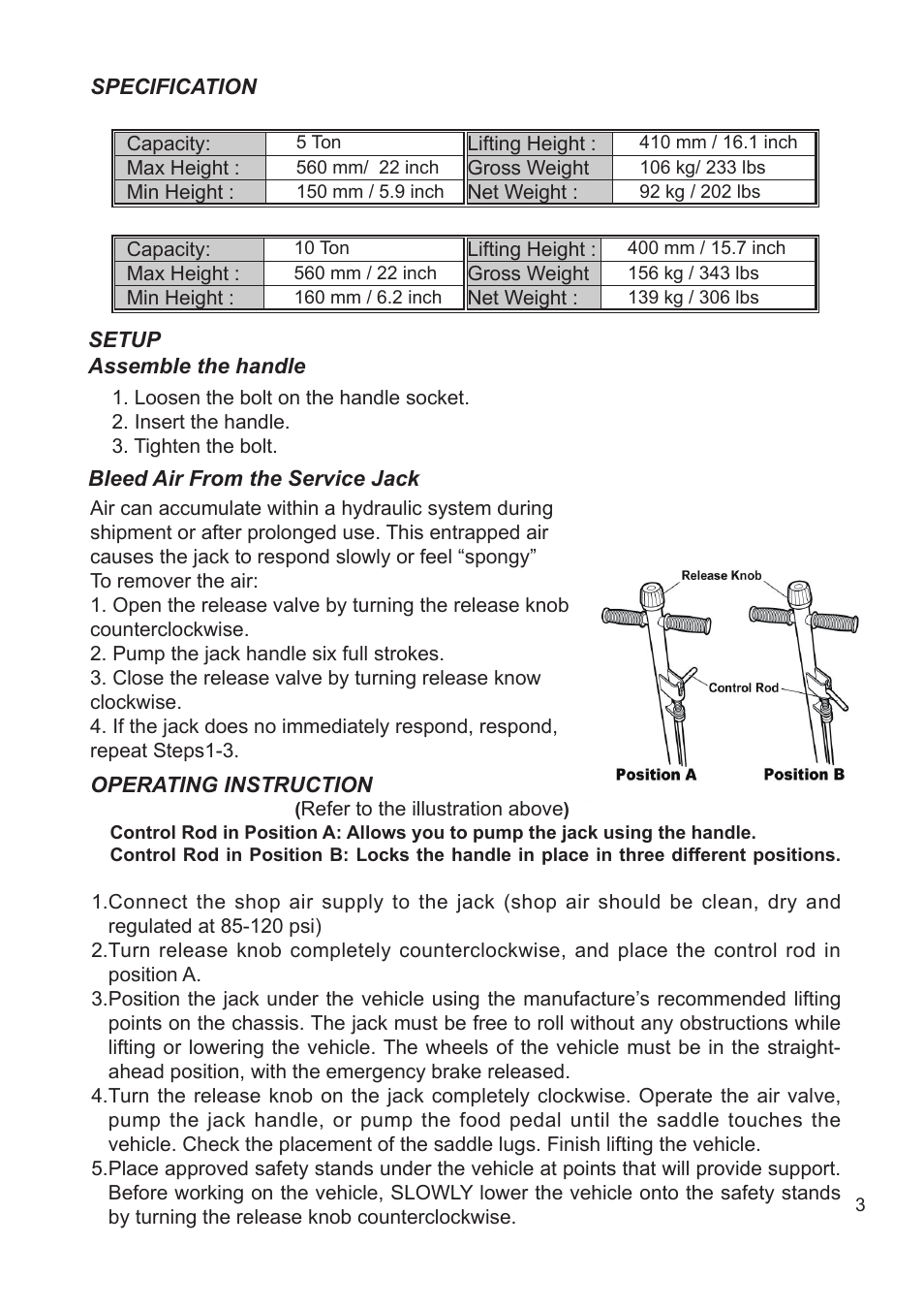 Jackco Model 65500A User Manual | Page 3 / 8