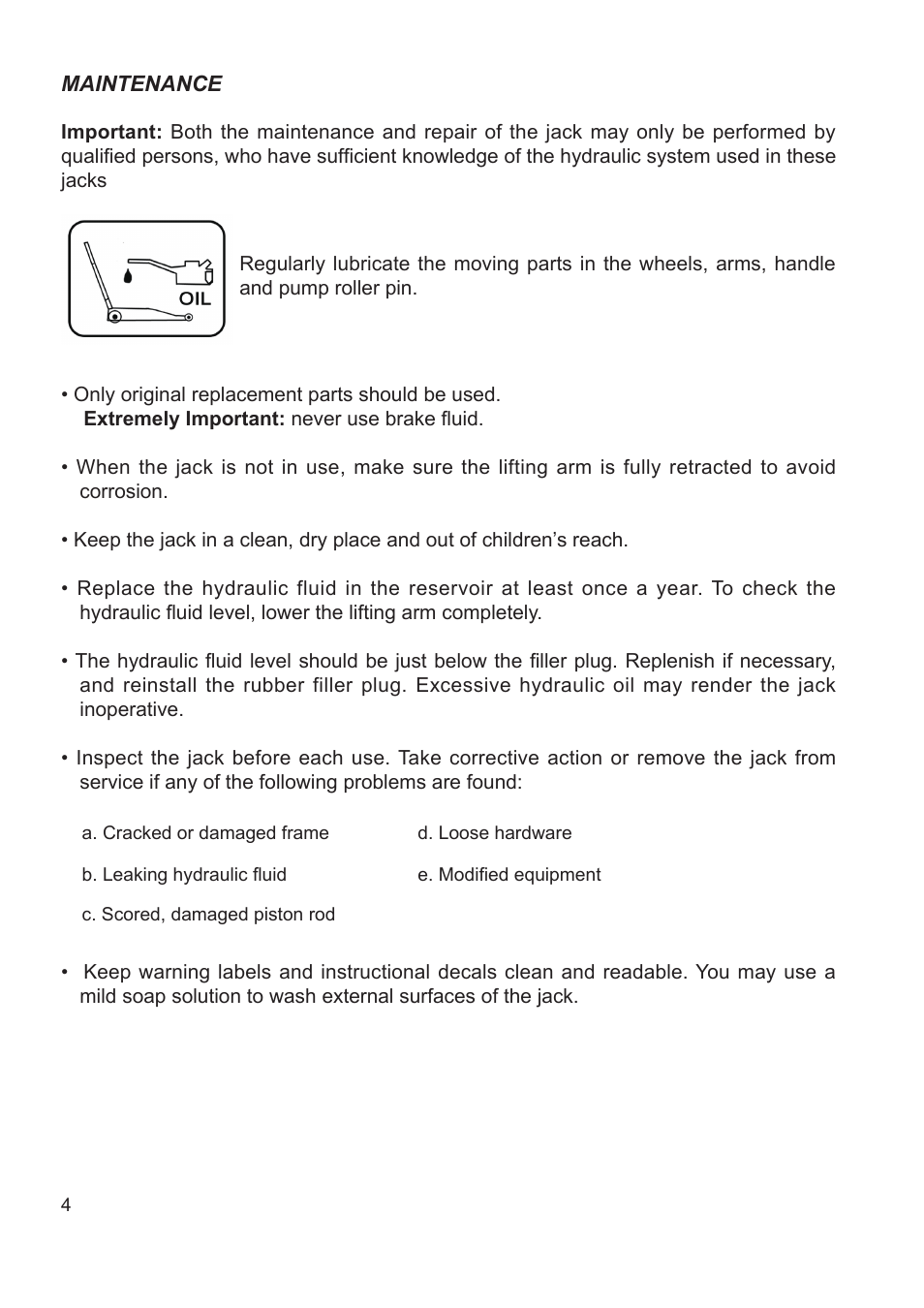 Jackco Models 66300B User Manual | Page 4 / 8