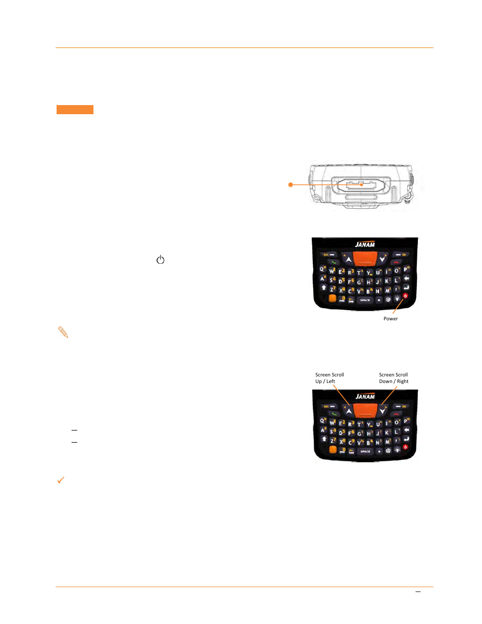 Setting up the xt series device | Janam XT85 User Manual | Page 18 / 84