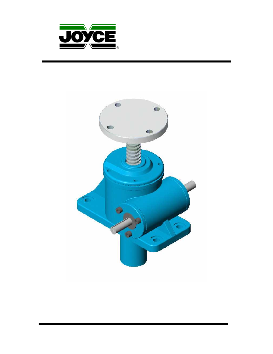 Joyce Machine Screw Jacks User Manual | 16 pages