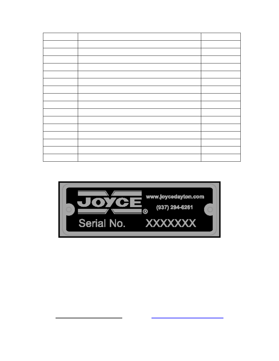 Joyce Machine Screw Jacks User Manual | Page 15 / 16