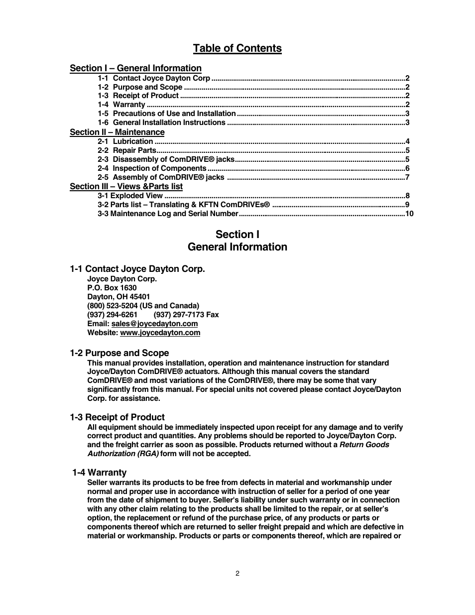 Joyce DCD3230 User Manual | Page 2 / 10