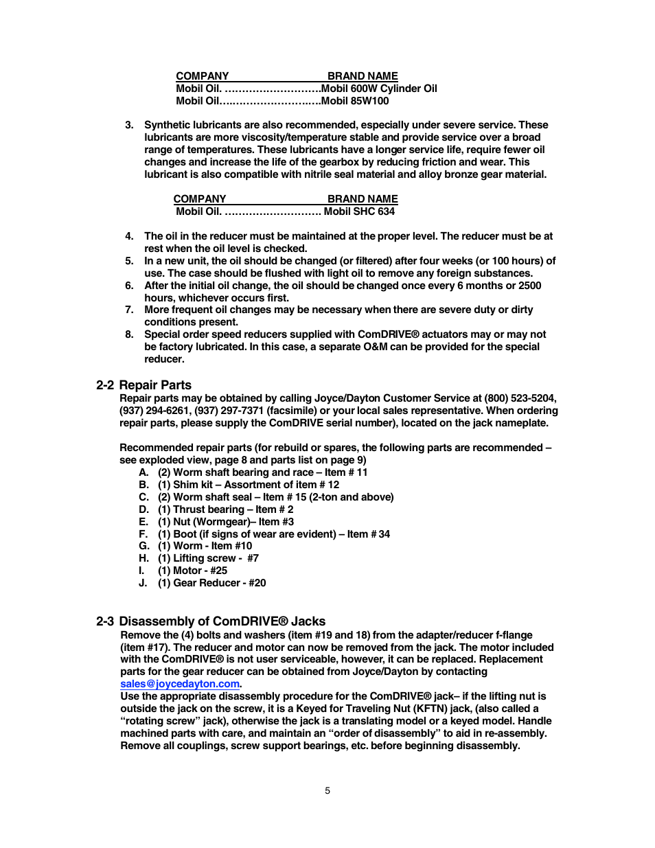 Joyce DCD3230 User Manual | Page 5 / 10