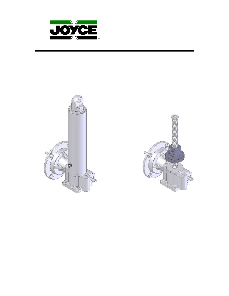 Joyce HBIA51 - Ball Screw 1 diameter, 1.0" lead" User Manual | 16 pages