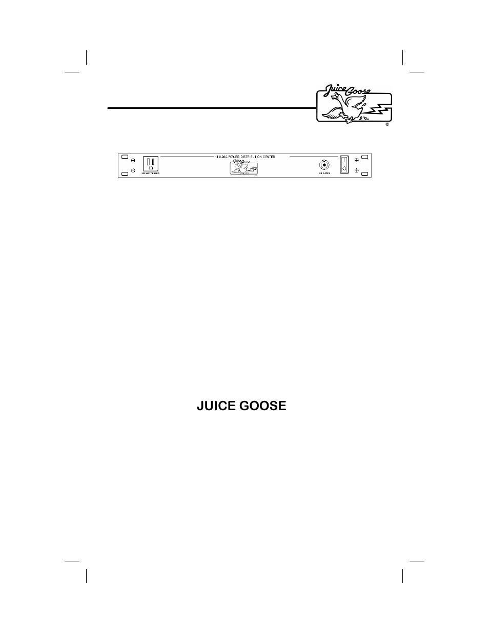 JuiceGoose JG 11 Series User Manual | 4 pages