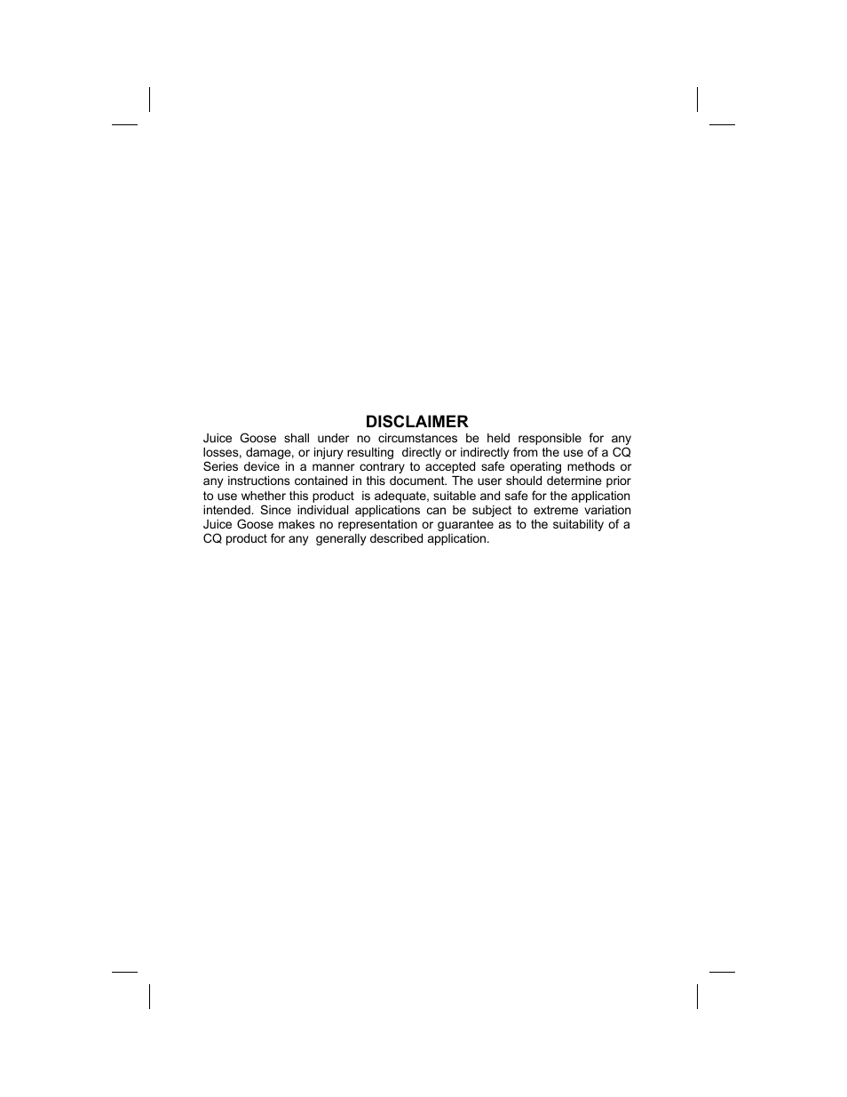 JuiceGoose CQ Series - Power Sequencers User Manual | Page 2 / 12