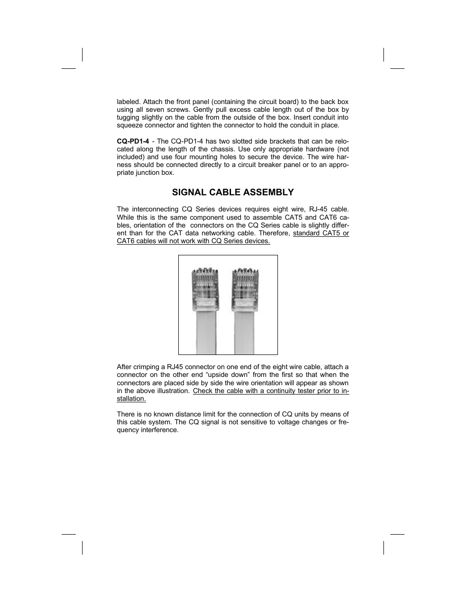 Signal cable assembly | JuiceGoose CQ Series - Power Sequencers User Manual | Page 6 / 12