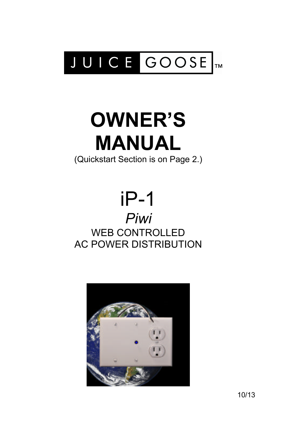 JuiceGoose iP 1 (Piwi) User Manual | 20 pages
