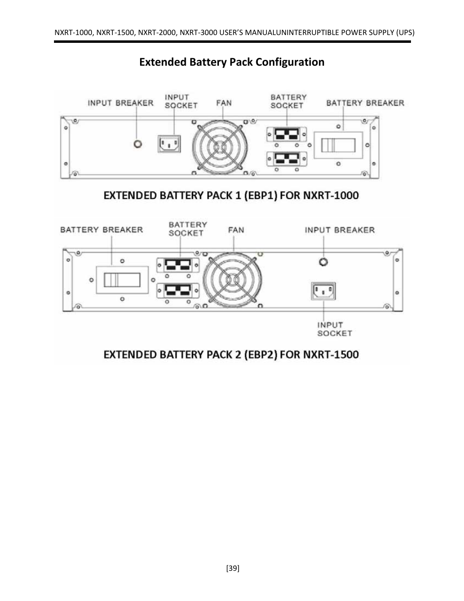 Extended battery pack configuration | JuiceGoose NXRT Series User Manual | Page 39 / 45