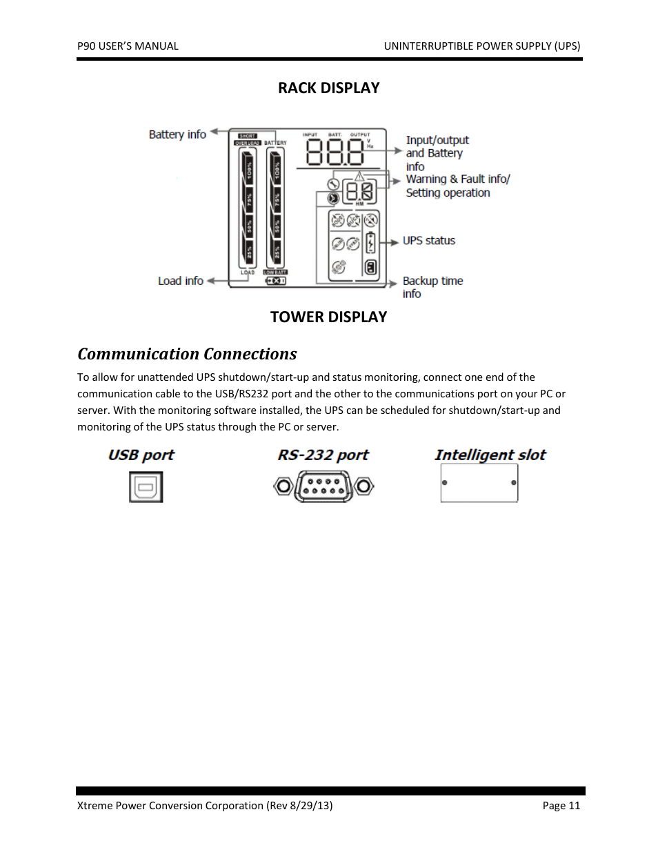 Communication connections | JuiceGoose P90 Series User Manual | Page 11 / 48