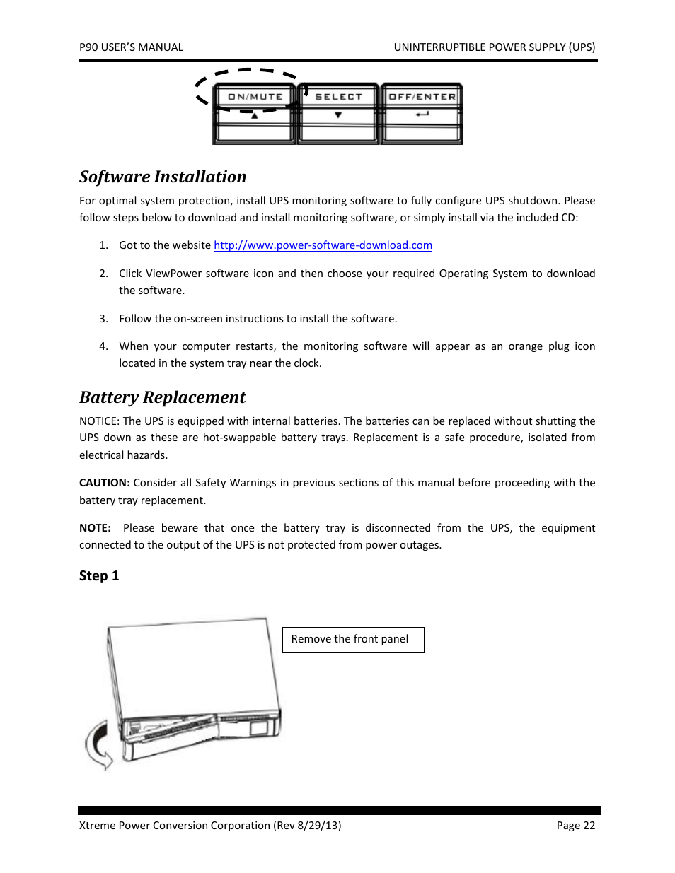 Software installation, Battery replacement | JuiceGoose P90 Series User Manual | Page 22 / 48