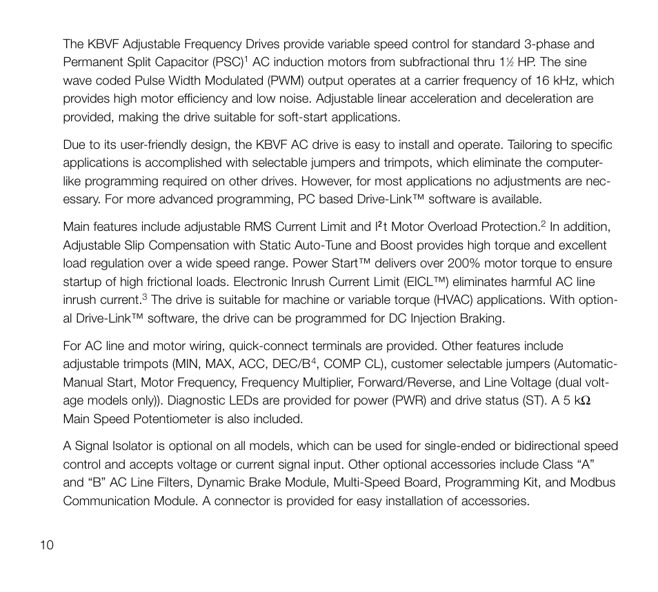 KB Electronics KBVF-23P User Manual | Page 10 / 45